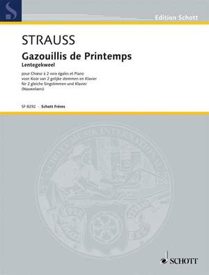 Strauß (Son), Johann: Gazouillis de Printemps