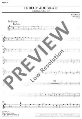Purcell: Te Deum und Jubilate Z 232