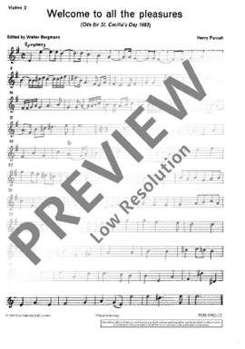 Purcell: Ode zum St. Cecilia's Day 1683