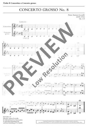 Locatelli, Pietro Antonio: Concerto Grosso op. 1/8