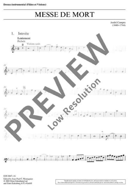Campra, André: Messe de Mort