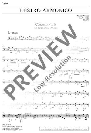 Vivaldi, Antonio: L'Estro Armonico op. 3/6 RV 356 / PV 1