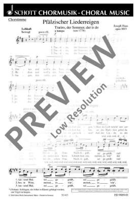 Haas, Joseph: Pfälzischer Liederreigen op. 89/3