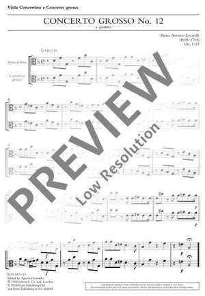Locatelli, Pietro Antonio: Concerto Grosso op. 1/12