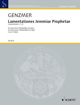 Genzmer, Harald: Lamentationes Jeremiae Prophetae GeWV 64