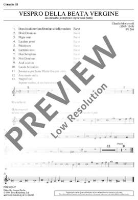 Monteverdi, Claudio: Vespro della Beata Vergine SV 206
