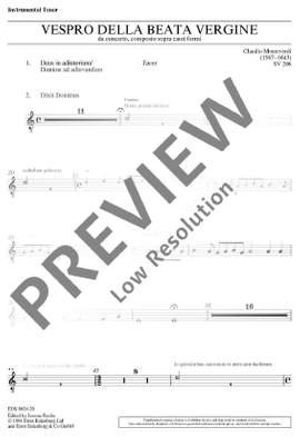 Monteverdi, Claudio: Vespro della Beata Vergine SV 206