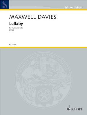 Maxwell Davies, Sir Peter: Lullaby op. 339