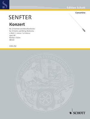 Senfter, Johanna: Concerto in C Minor op. 40