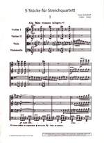 Schulhoff, Erwin: 5 Pieces for String Quartet Product Image