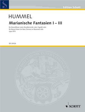 Hummel, Bertold: Marianische Fantasien I - III op. 87d