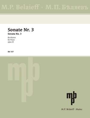 Scriabin, Alexander Nikolayevich: Sonata No 3 op. 23