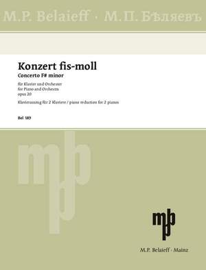 Scriabin, Alexander Nikolayevich: Piano Concerto F# minor op. 20