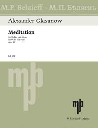 Glazunov, Alexander: Meditation op. 32