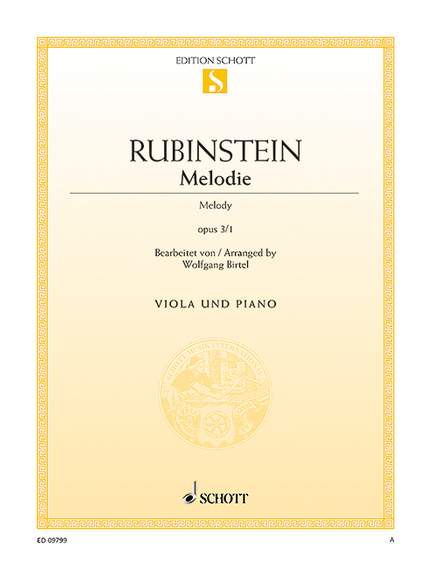 Rubinstejn, Grigorjewitsch: Melody op. 3/1