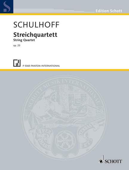 Schulhoff, Erwin: String Quartet op. 25 WV 43