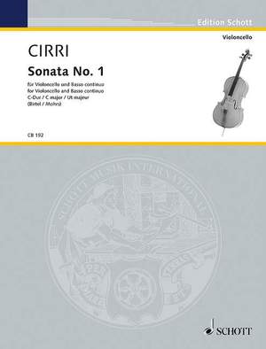 Cirri, Giovanni Battista: Sonata No. 1 C Major