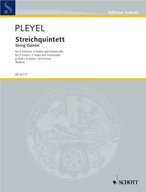 Pleyel, Ignaz Joseph: String Quintet G minor BEN 272