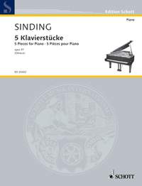 Sinding, Christian: 5 Pieces for Piano op. 97