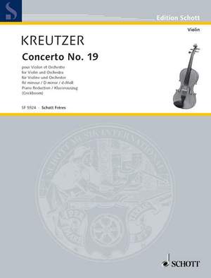 Kreutzer, Rodolphe: Concerto N°19 D minor