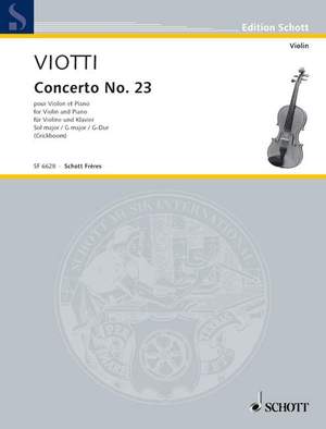 Viotti, Giovanni Battista: Concerto N°23 G major Nr. 4