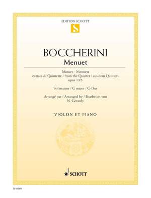Boccherini, Luigi: Minuet G major