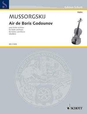 Moussorgsky, Modest: Air de Boris Godounov Nr. 21