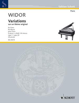 Widor, Charles-Marie: Variations sur un thème original op. 1 und 29