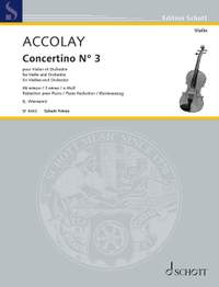 Accolay, Jean Baptiste: Concertino No. 3