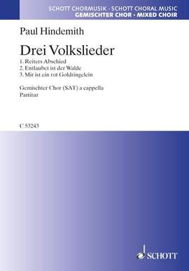 Hindemith, Paul: Drei Volkslieder