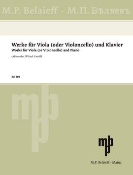 Works for Viola (or Cello) and Piano