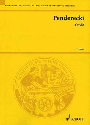 Penderecki, Krzysztof: Credo