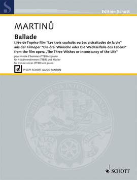 Martinů, Bohuslav: Ballade