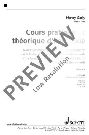 Sarly, Henry: Cours pratique et théorique d'harmonie