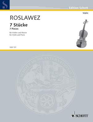 Roslavets, Nikolai Andreyevich: 7 Pieces
