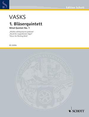 Vasks, Pēteris: Wind Quintet No. 1
