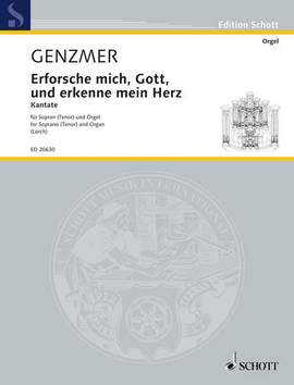 Genzmer, Harald: Erforsche mich, Gott, und erkenne mein Herz GeWV 82