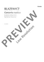 Blazewicz, Marcin: Concerto rustico Product Image