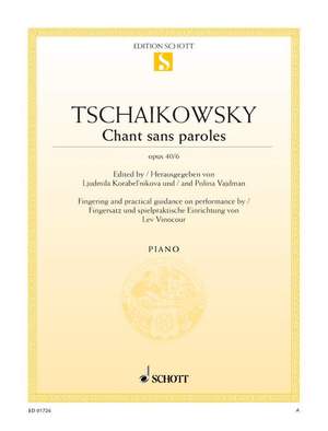 Tchaikovsky, Peter Iljitsch: Chant sans paroles op. 40/6