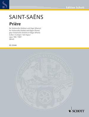 Saint-Saëns, Camille: Prière G major op. 158