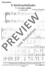 Schroeder, Hermann: 5 Weihnachtslieder Product Image