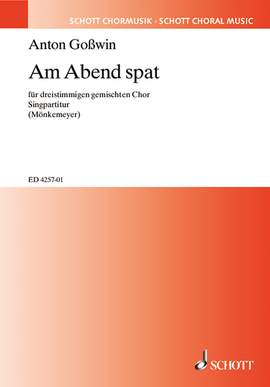 Goßwin, Anton: Am Abend spat