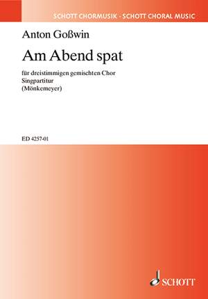 Goßwin, Anton: Am Abend spat