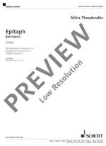 Theodorakis, Mikis: Epitaph Product Image