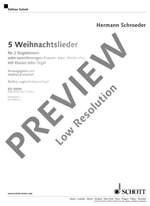 Schroeder, Hermann: 5 Weihnachtslieder Product Image