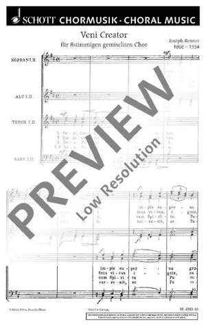 Renner, Joseph jun.: Veni Creator op. 34a