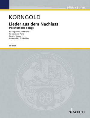 Korngold, Erich Wolfgang: Sangesmut