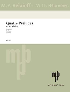 Scriabin, Alexander Nikolayevich: Four Preludes op. 33