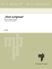 Silvestrov, Valentin: "Post scriptum"