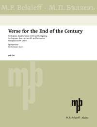 Ekimovsky, Victor: Verse for the End of the Century Komposition 84